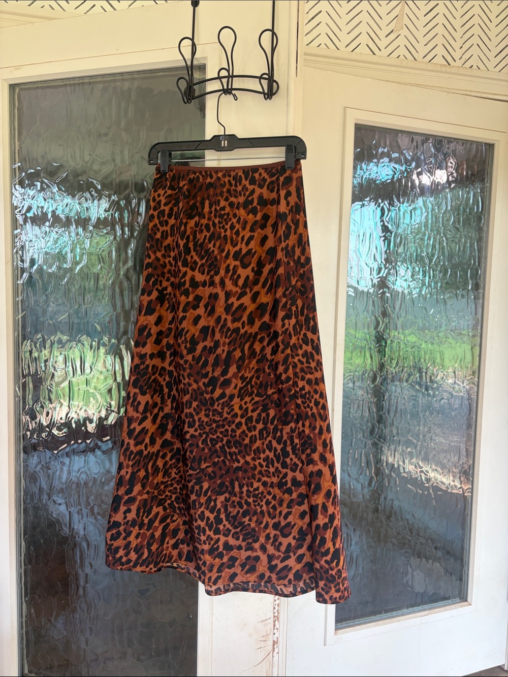 a new day Leopard Print Maxi Skirt in Brown and Black